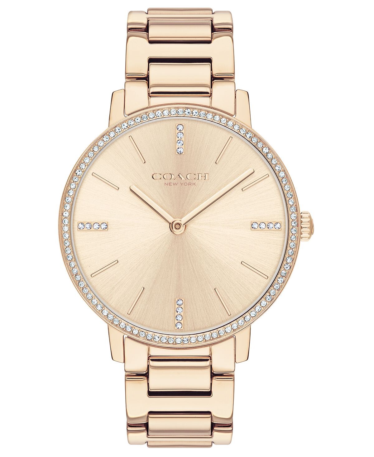 

Женские часы audrey carnation с золотым браслетом из нержавеющей стали 35 мм COACH, мульти