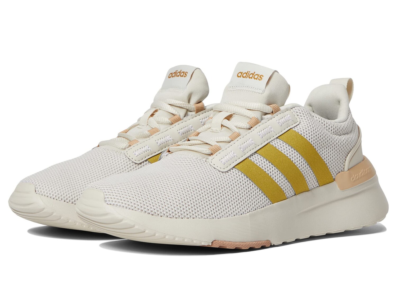 

Детские кроссовки Adidas Racer TR21, белый/желтый
