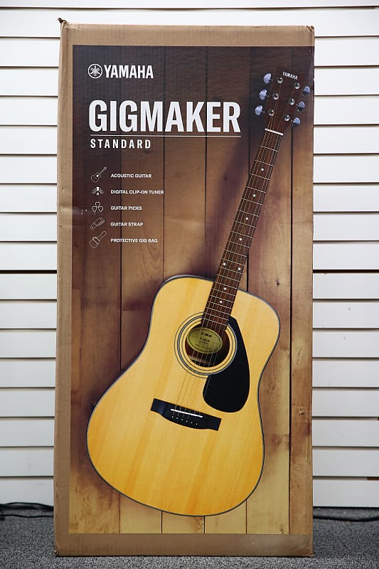 Комплект акустической гитары Yamaha Gigmaker Standard Natural Gigmaker Standard Acoustic Guitar Pack 100pcs pack alice smooth abs guitar picks standard plectra ap 100p multi thickness