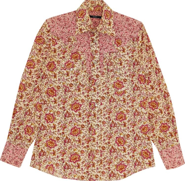 

Рубашка Vintage Gucci By Tom Ford Floral Button Down Shirt Pink, розовый
