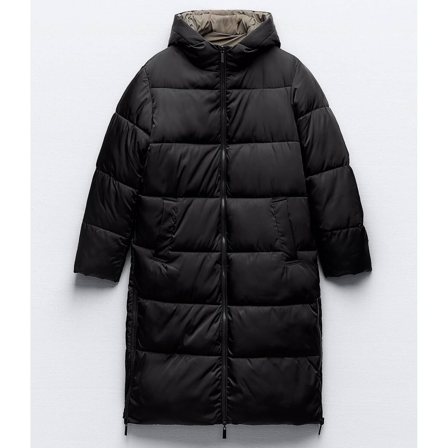 

Куртка-анорак Zara Long Reversible, черный