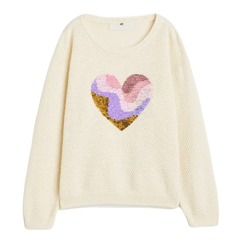 

Свитер H&M Heart, кремовый
