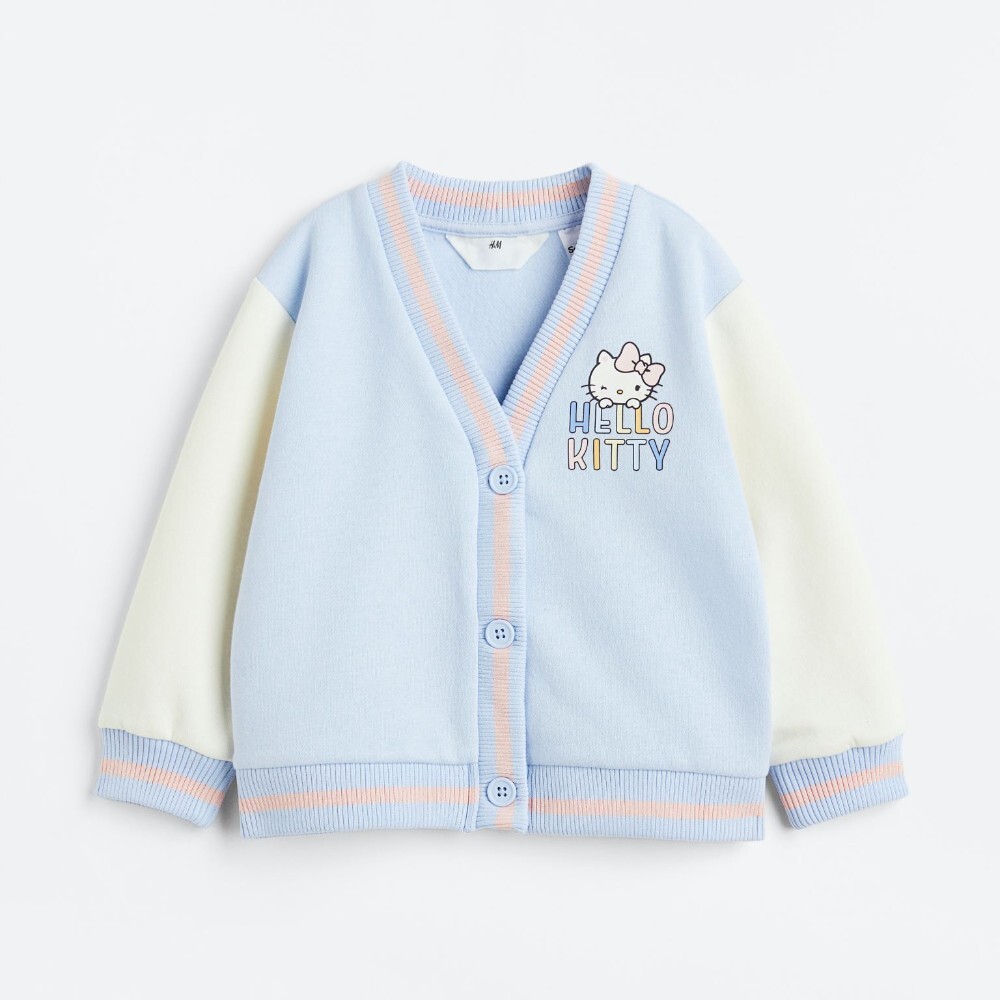

Кардиган H&M Printed Hello Kitty, голубой