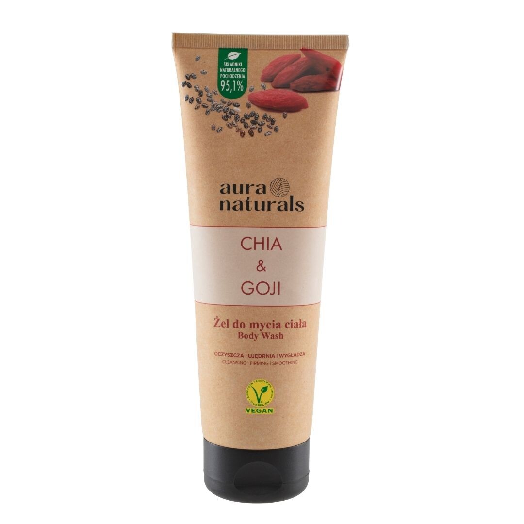 

Aura Naturals Гель для мытья тела Чиа и Годжи 250мл