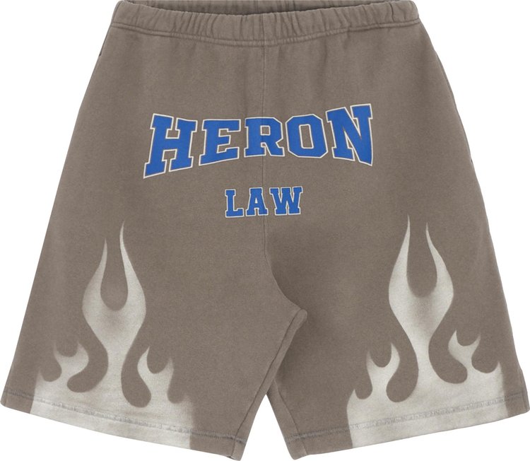 Спортивные шорты Heron Preston Heron Law Flames Sweatshorts 'Grey/White', серый