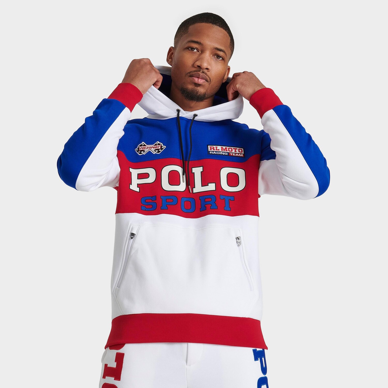 

Мужская худи Ralph Lauren Polo Sport RL Moto с рисунком Polo Ralph Lauren, синий