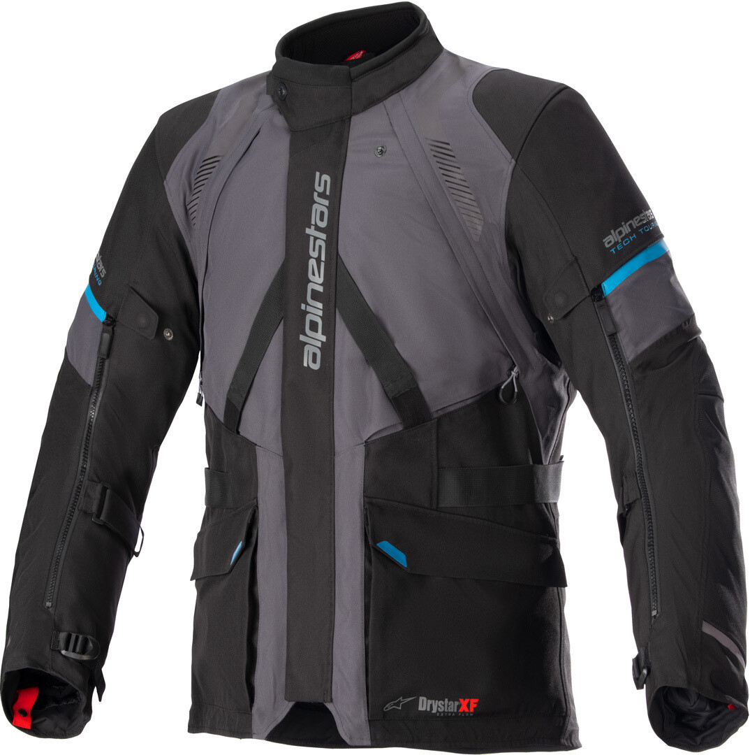 

Alpinestars Monteira Drystar XF водонепроницаемая мотоциклетная текстильная куртка, серый/синий