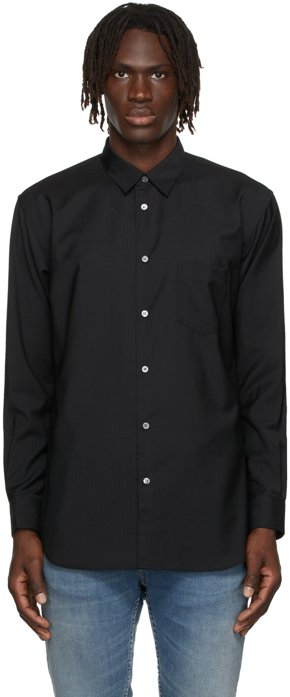

Черная поплиновая рубашка Forever Comme des Garçons Shirt