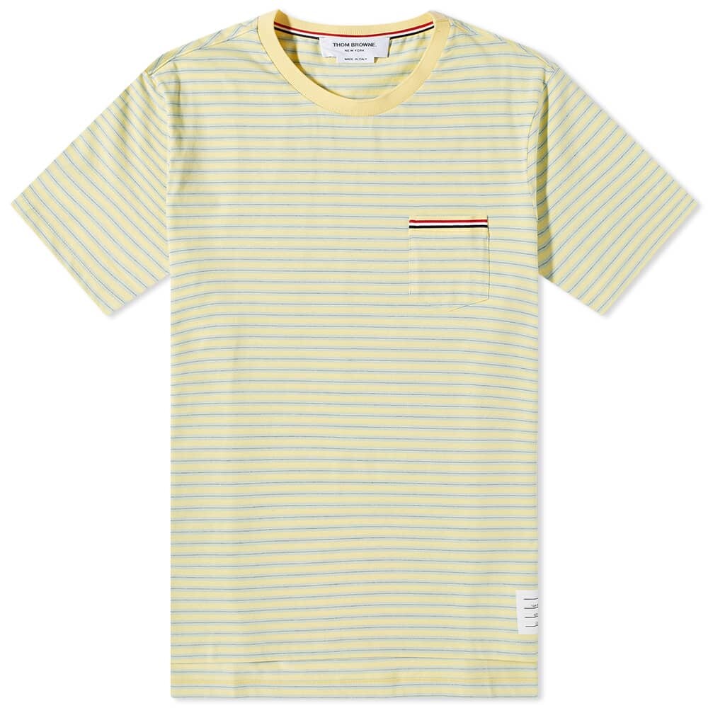 

Футболка Thom Browne Striped Pocket Tee, Зеленый