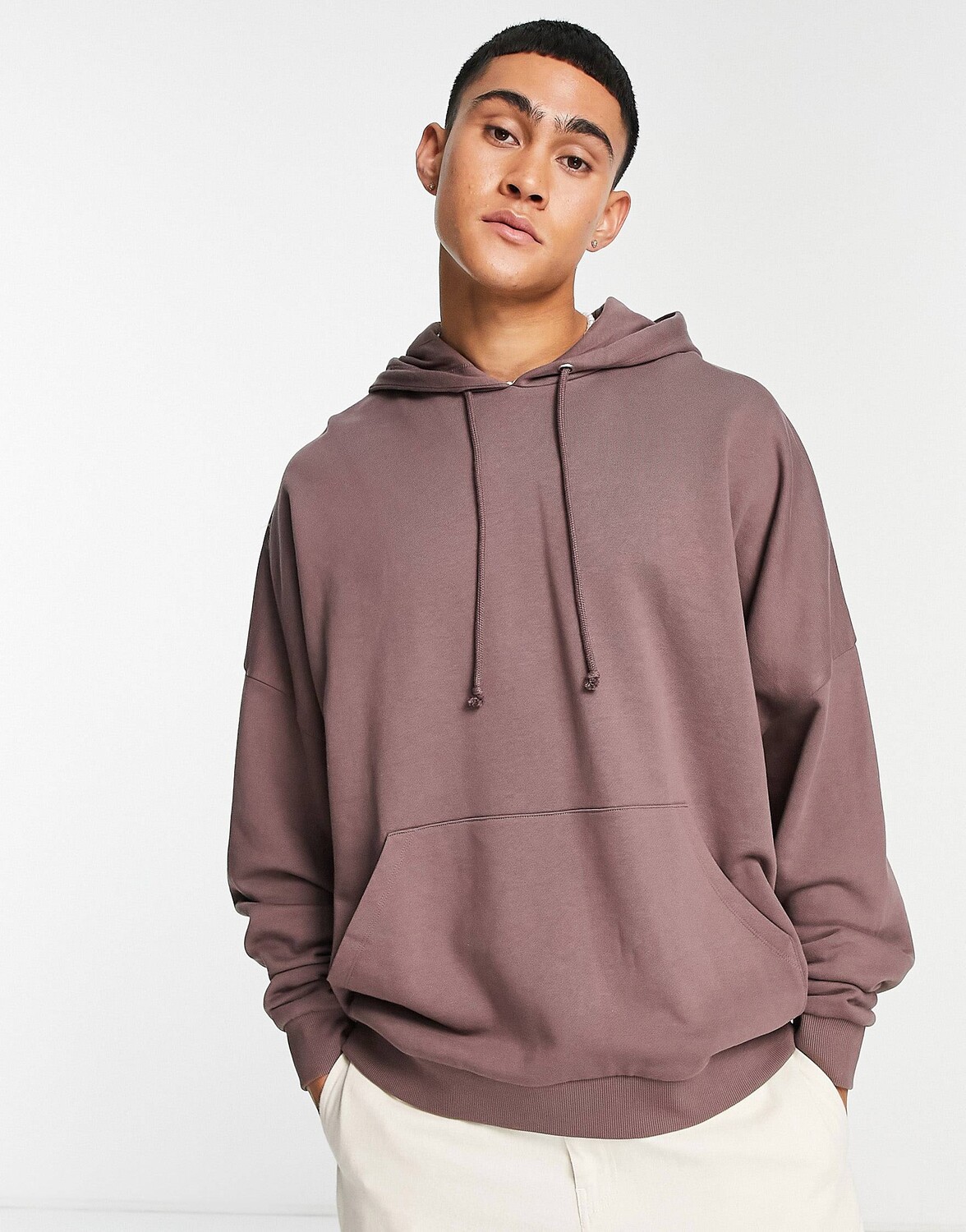 

Коричневая толстовка оверсайз ASOS DESIGN