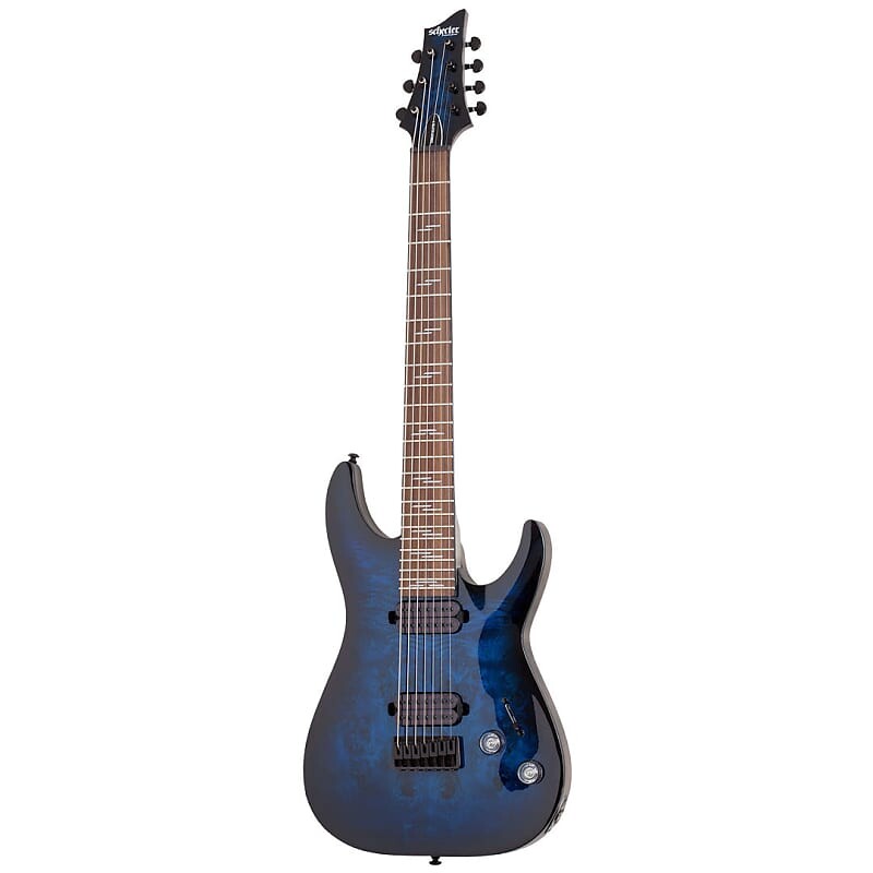 

7-струнная электрогитара Schecter Omen Elite - See Thru Blue Burst 2458
