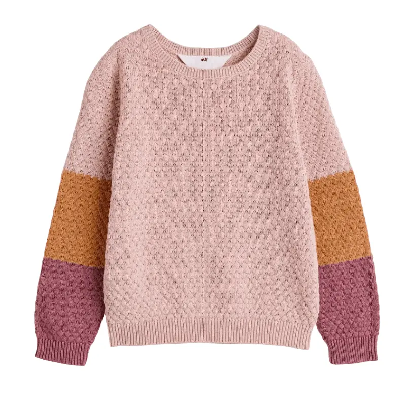

Свитер H&M Textured Knit, розовый