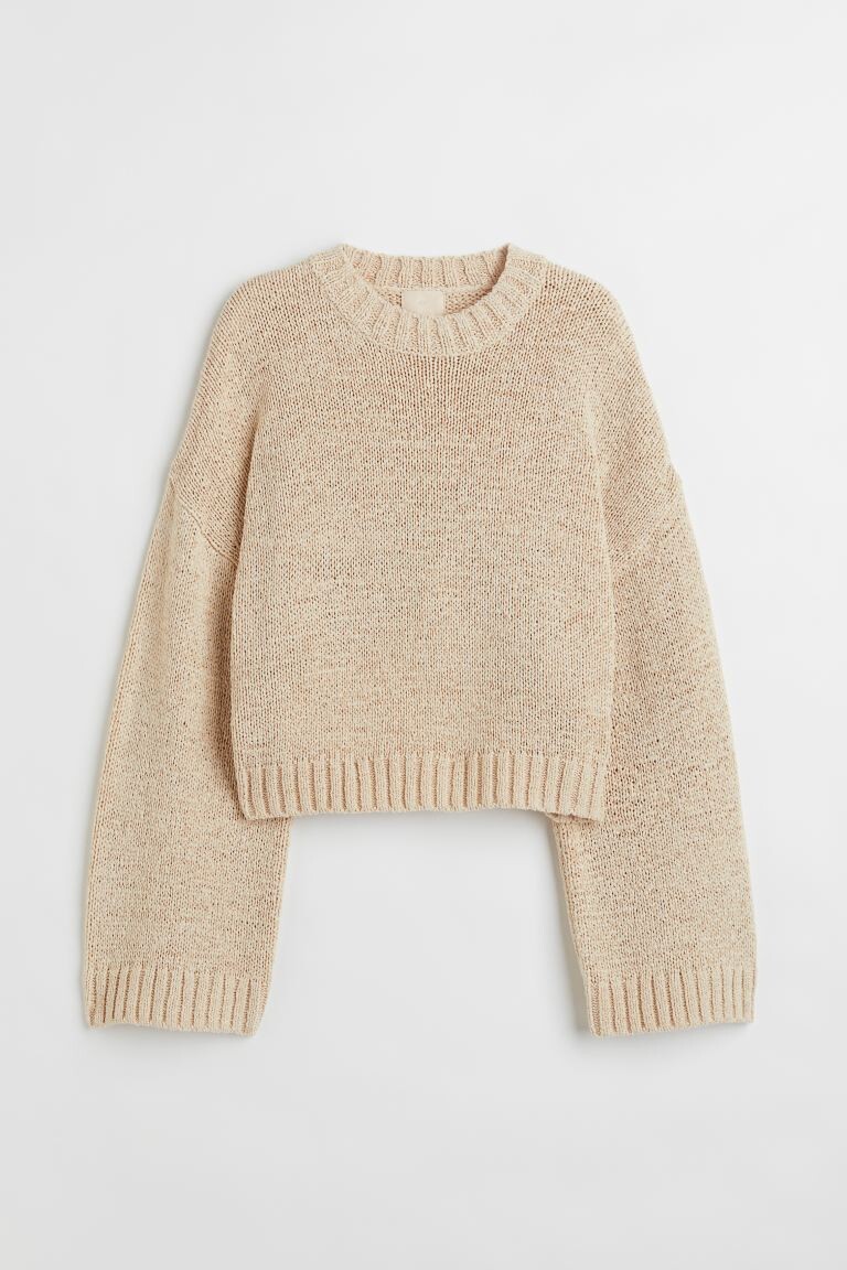 

Свитер H&M, светло-бежевый