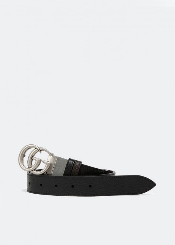 

Ремень GUCCI GG Marmont reversible belt, черный