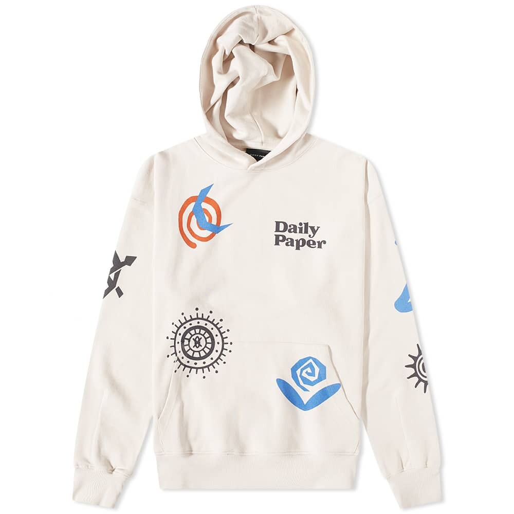 

Толстовка Daily Paper Puscren Graphic Hoody, Белый