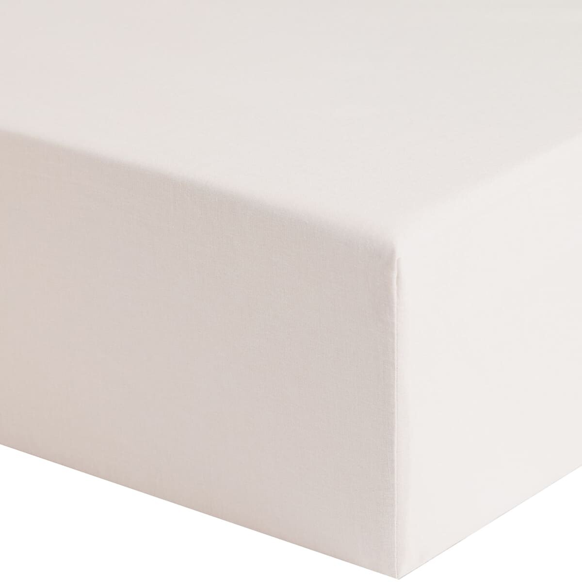 

Простыня на резинке H&M Home Fitted Cotton 120х200, светло-бежевый