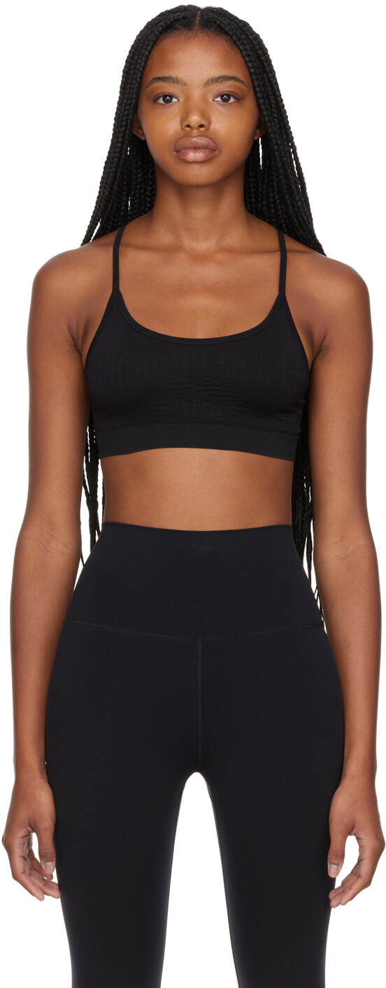 

Черный бесшовный спортивный бюстгальтер Filippa K