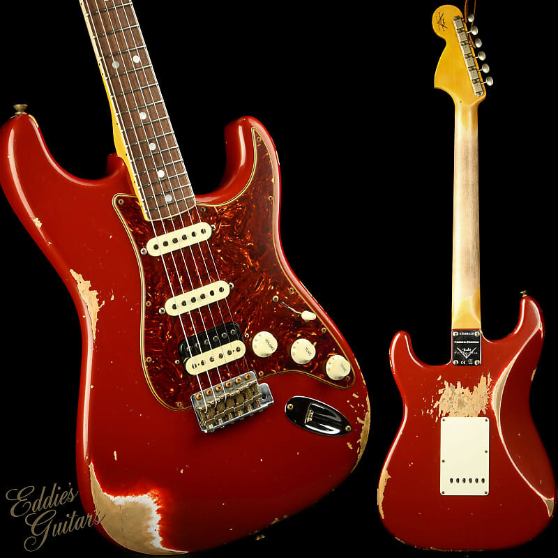 

Fender Custom Shop Limited Edition 1967 HSS Stratocaster Heavy Relic — ярко-янтарный металлик Custom Shop Limited Edition 1967 HSS Stratocaster Heavy Relic - Bright Amber Metallic