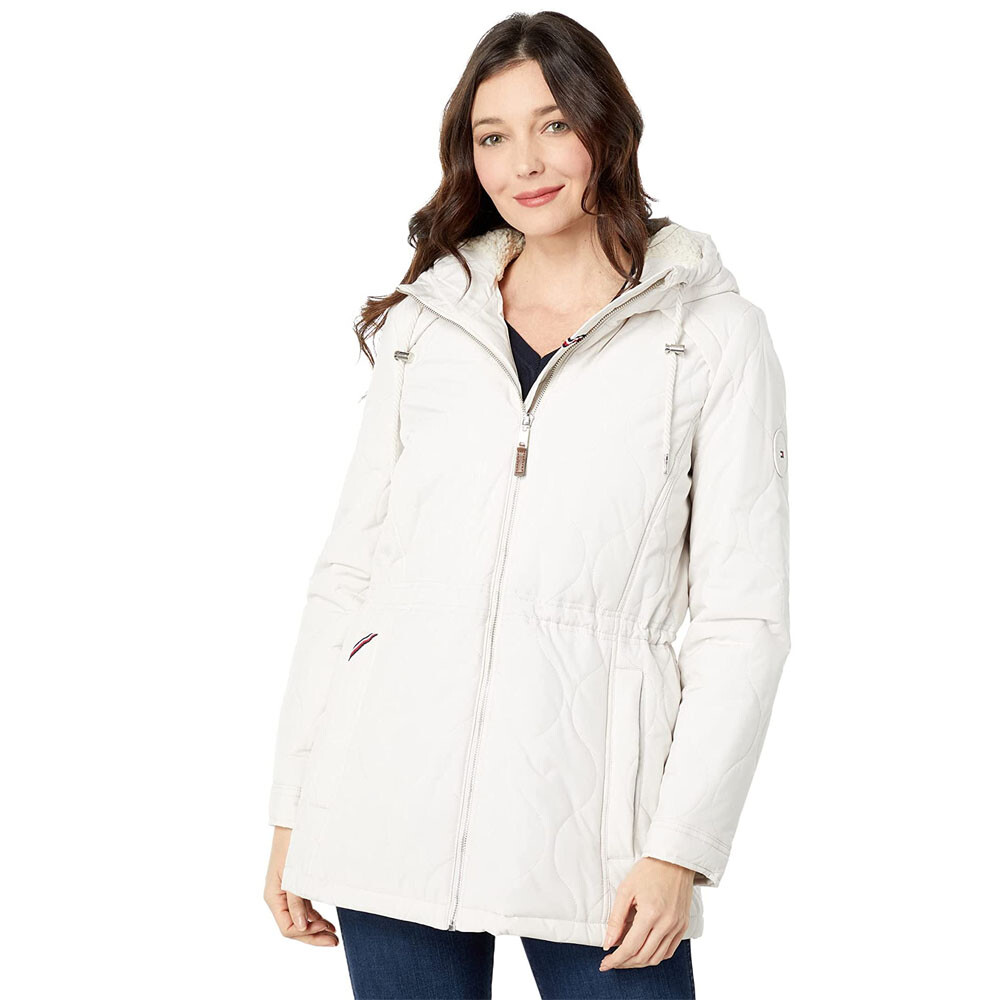 

Куртка Tommy Hilfiger Onion Quilt Sherpa Trimmed, белый