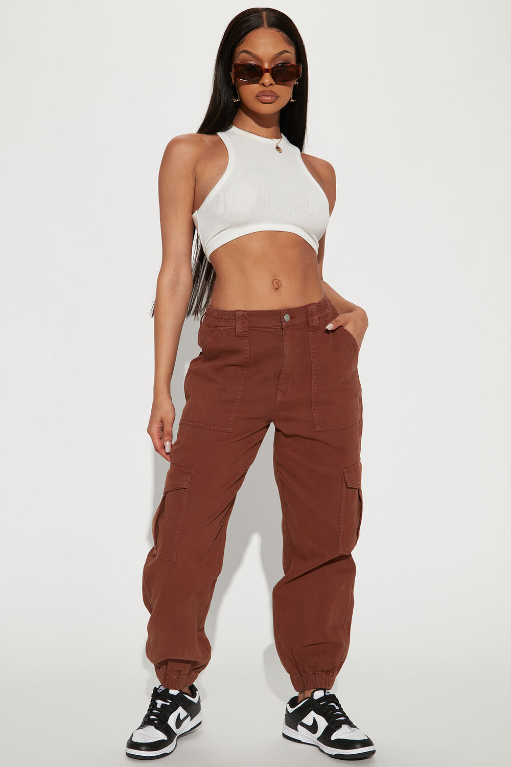 

Джоггеры Fashion Nova ZDHC8178, коричневый