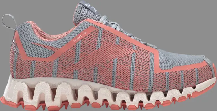 

Кроссовки wmns zigwild trail 6 'grey twisted coral' Reebok, серый