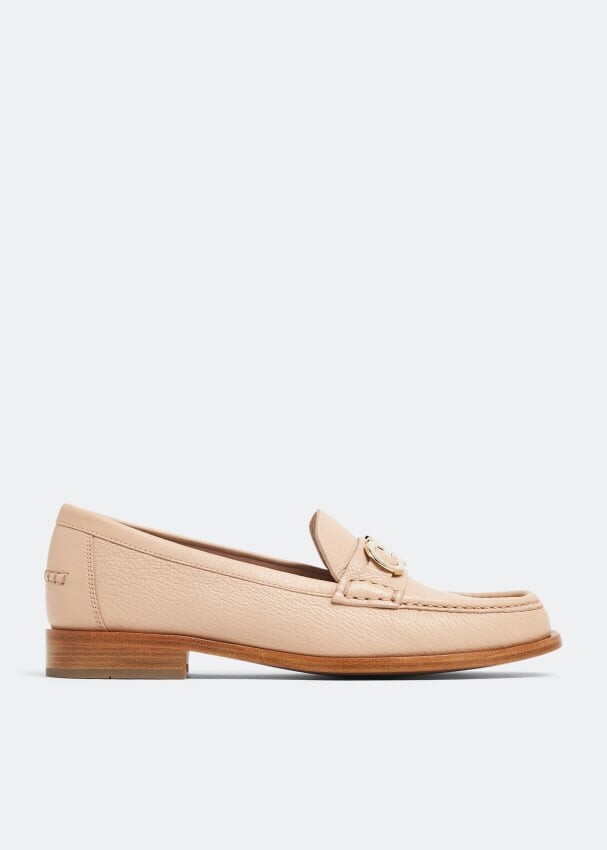 

Лоферы FERRAGAMO Gancini loafers, розовый