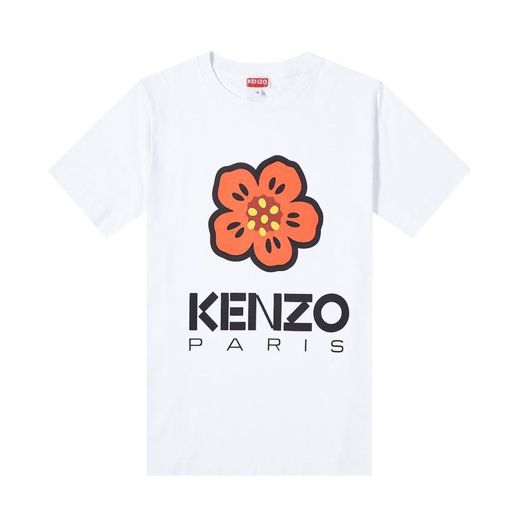 Футболка Kenzo Boke Flower Print T-Shirt 'White', белый