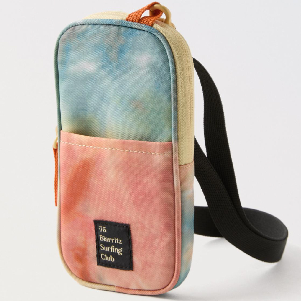 Чехол Zara Tie-dye Mobile Phone, серо-зеленый/розовый летняя сумка через плечо на пояс тай дай