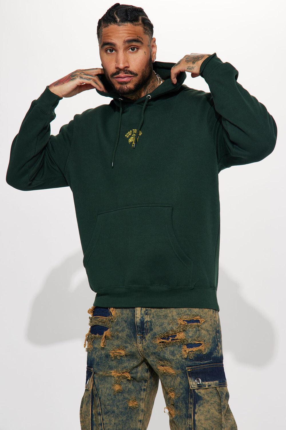 

Худи Fashion Nova TFAF1410, зеленый