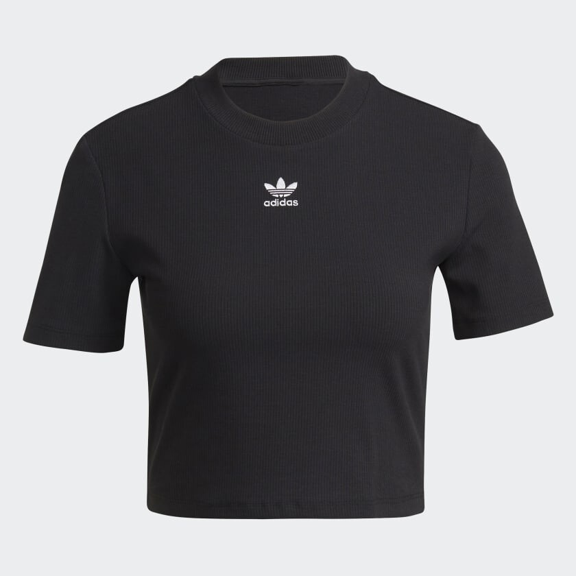 

Топ adidas Adicolor Essentials Rib Crop, черный