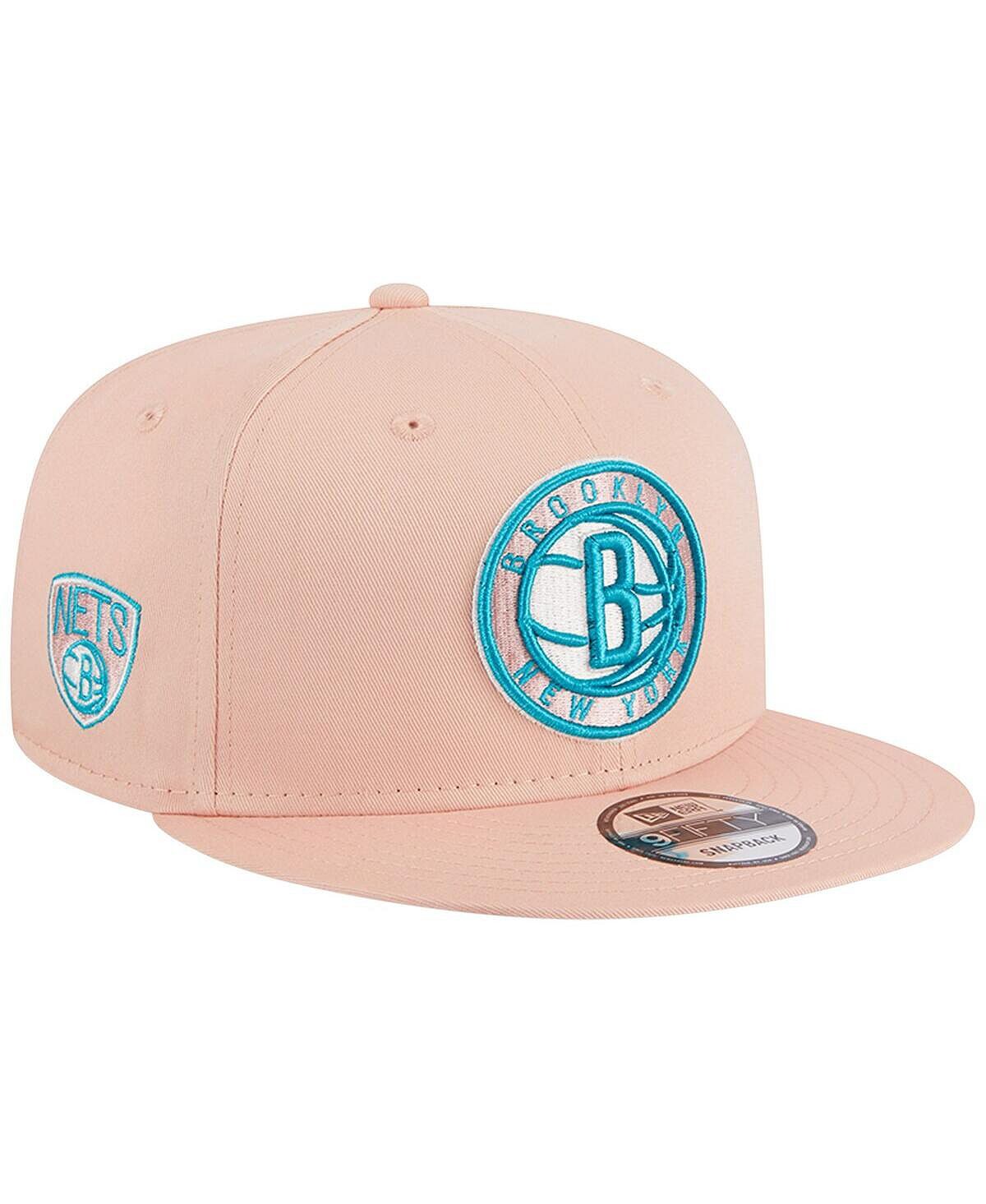 

Мужская розовая кепка Brooklyn Nets Sky Aqua Undervisor 9FIFTY Snapback New Era