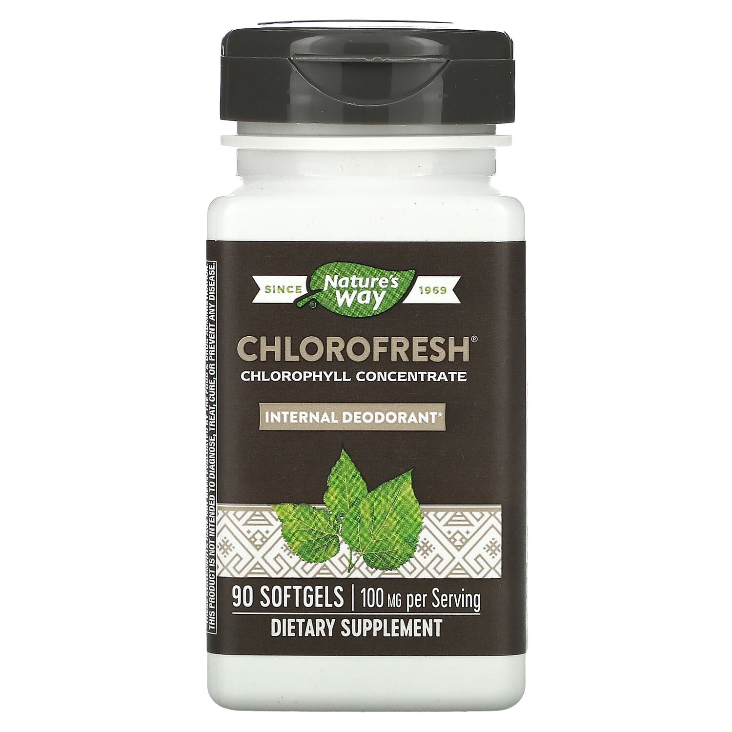 

Chlorofresh, концентрированный хлорофилл, 90 мягких таблеток, Nature's Way