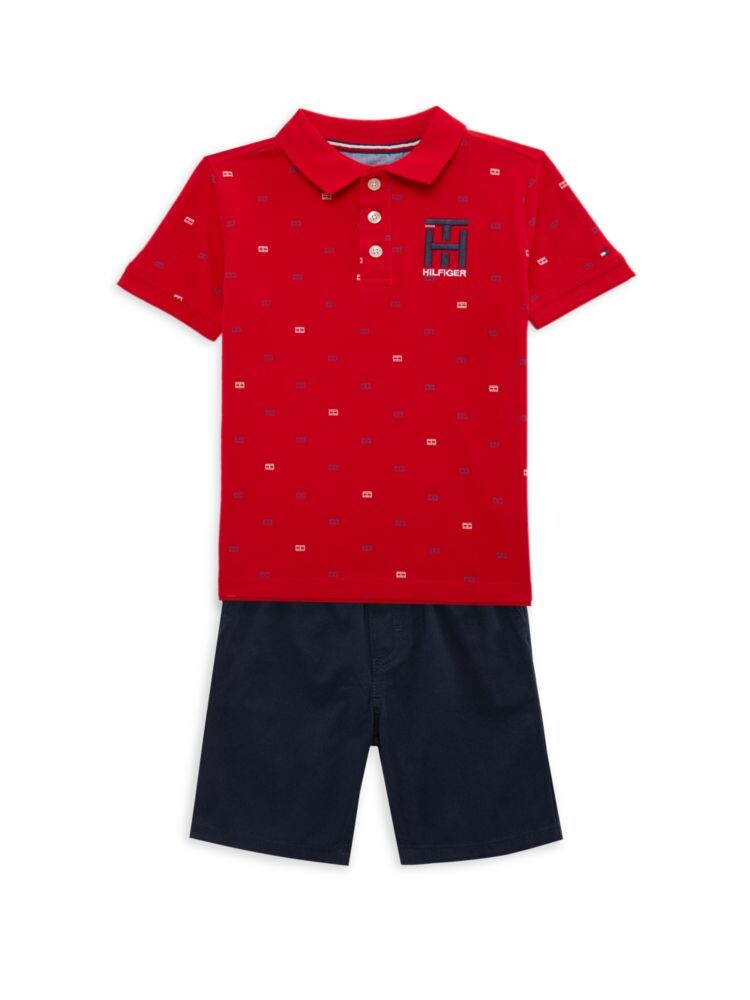 

Комплект из двух предметов: футболка и шорты для мальчика Tommy Hilfiger, красный