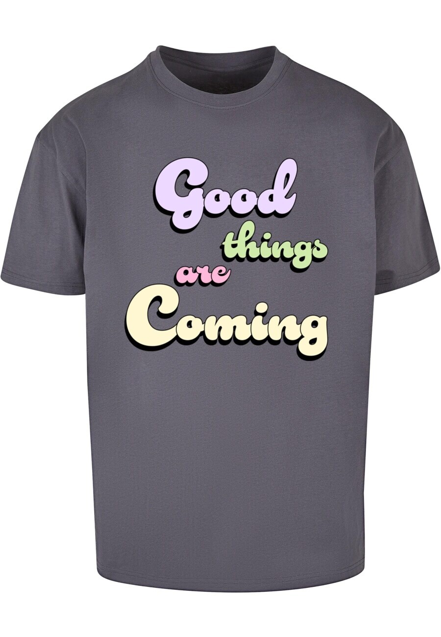 

Футболка Merchcode GOOD THINGS, темно-серый