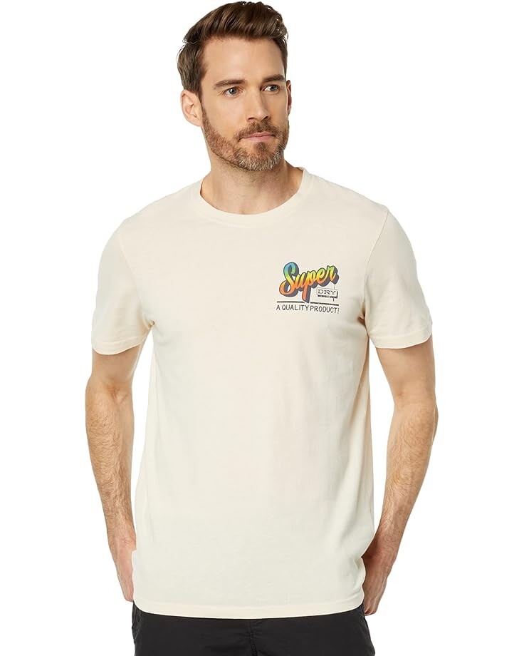 

Футболка Superdry Vintage Sign Writer Tee, цвет Oatmeal