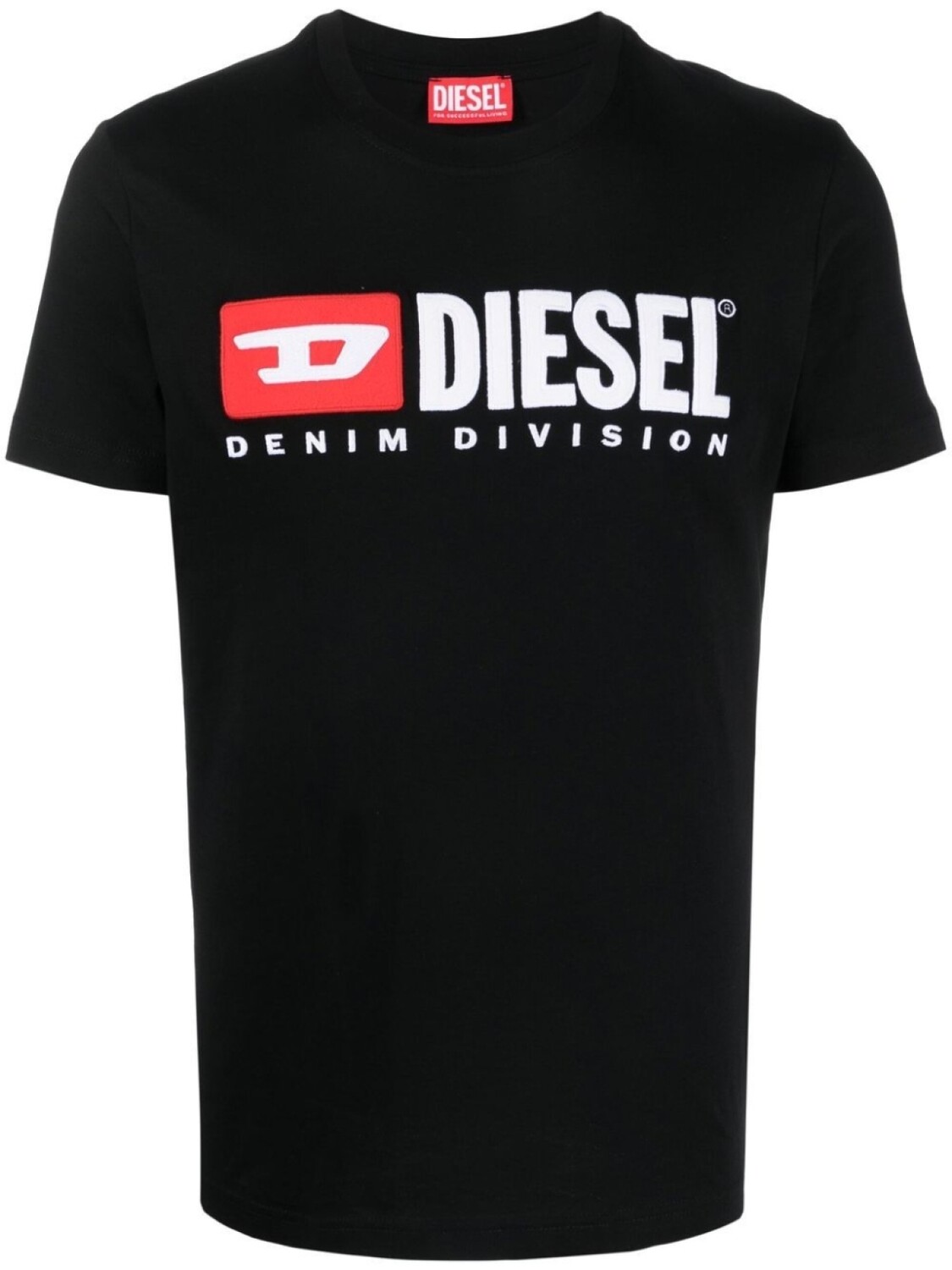 

Diesel футболка T-Diegor-Div с вышитым логотипом, черный