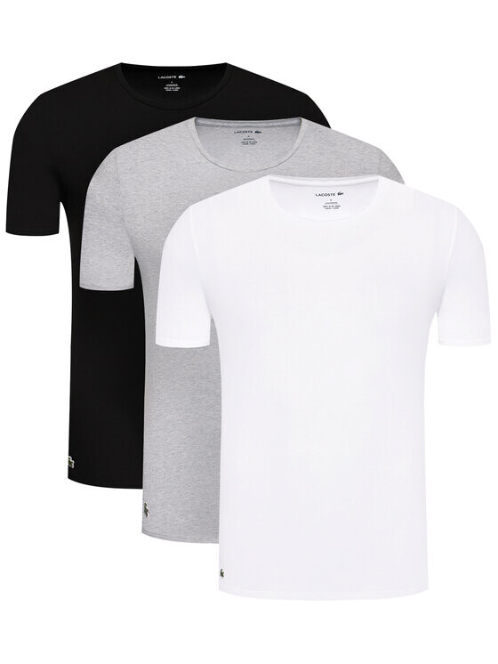 

Комплект из 3 футболок приталенного кроя Lacoste, мультиколор