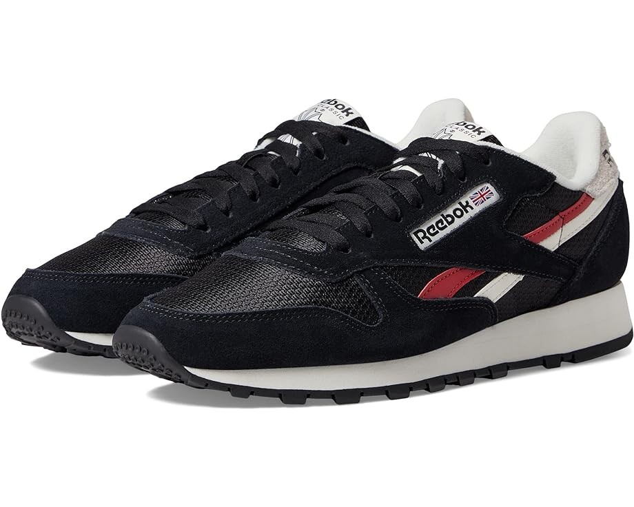 

Кроссовки Reebok Classic Leather, цвет Black/Chalk/Flash Red