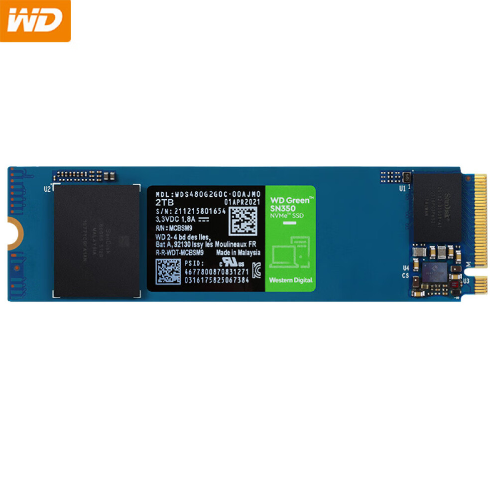 SSD-накопитель Western Digital Green SN350 2T цена и фото