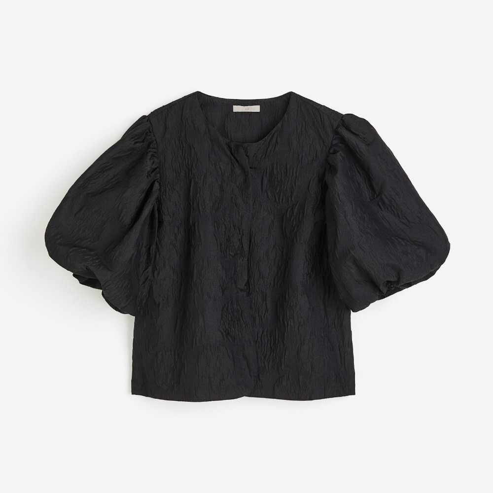 

Блузка H&M Balloon-sleeved, черный