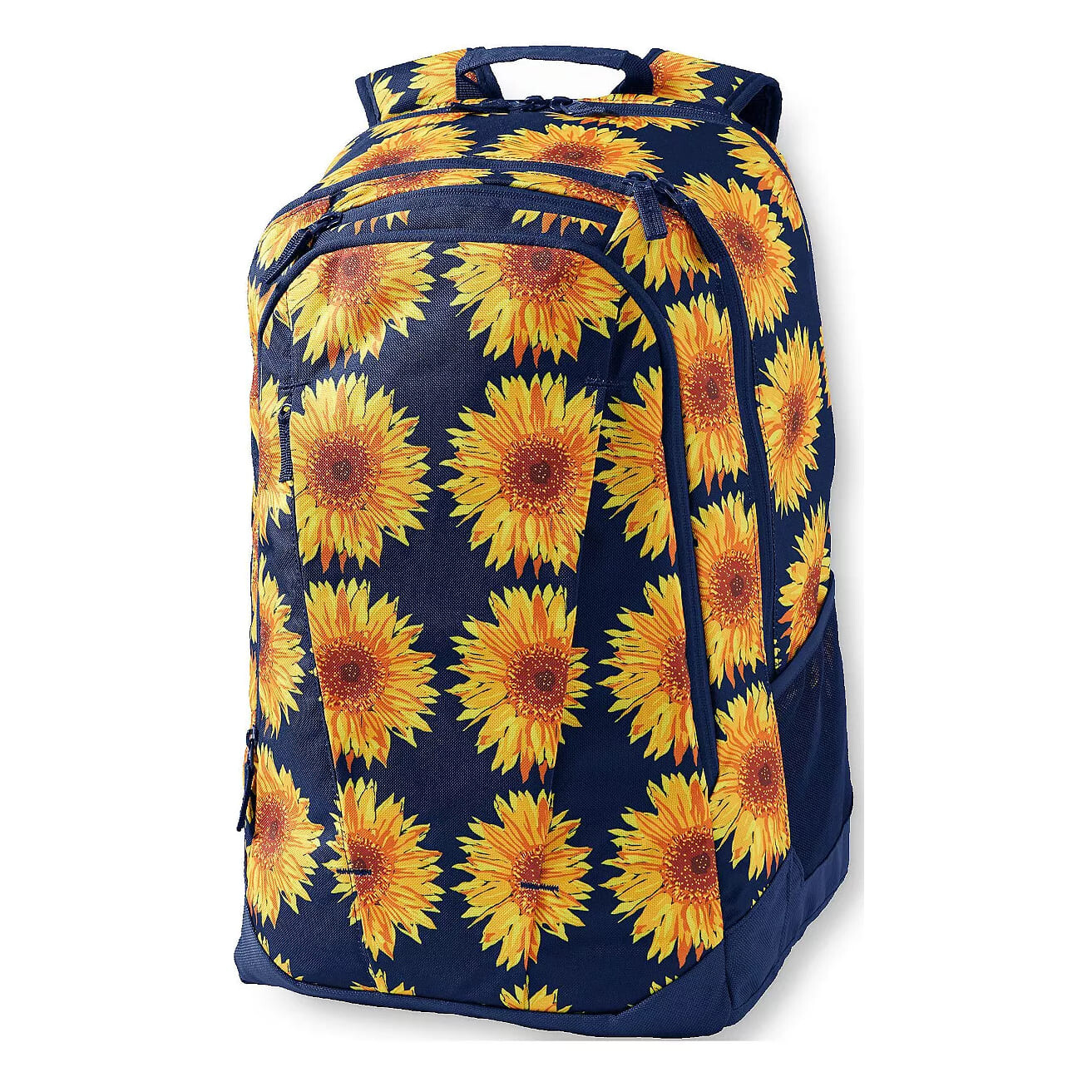 

Школьный рюкзак Lands' End TechPack Extra Large Sunflowers, темно-синий