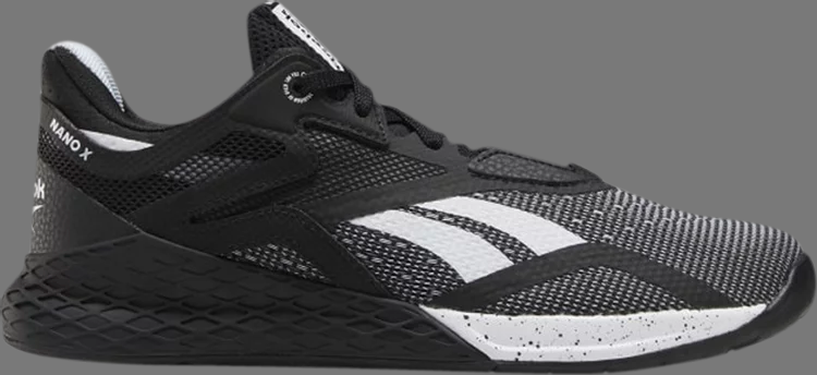 Кроссовки wmns nano 10 'black white' Reebok, черный - фото