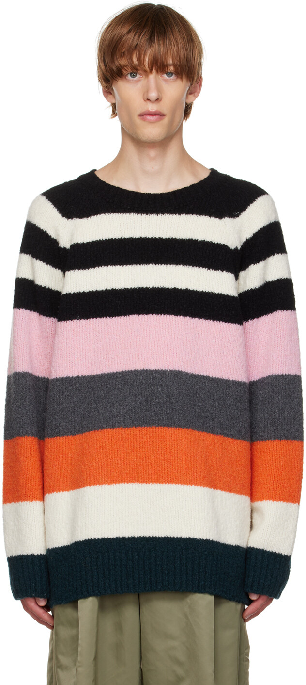 

Разноцветный полосатый свитер Dries Van Noten