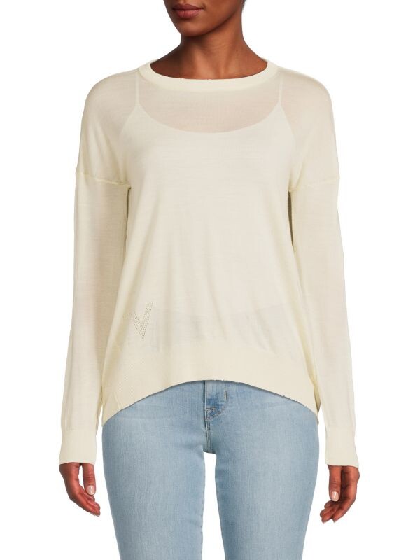 

Свитер из шерсти мериноса cici star patch ZADIG & VOLTAIRE Cream