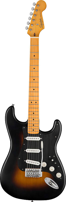 

Squier 40th Anniversary Stratocaster Vintage Edition с кленовой накладкой на гриф в двухцветном цвете Sunburst Squier 40th Anniversary Stratocaster Edition with Maple Fingerboard in
