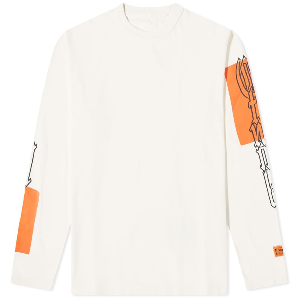 

Футболка Heron Preston Long Sleeve Gothic Colour Block Tee, Оранжевый