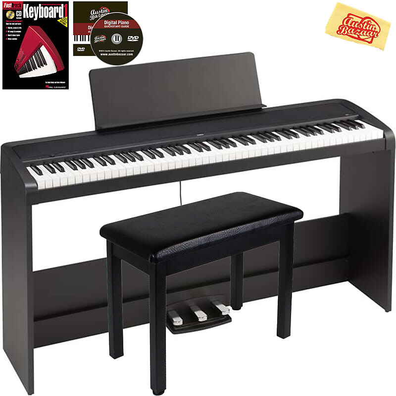

Цифровое пианино Korg B2SP - черное с подставкой для мебели B2SPBK-COMBO-DLX