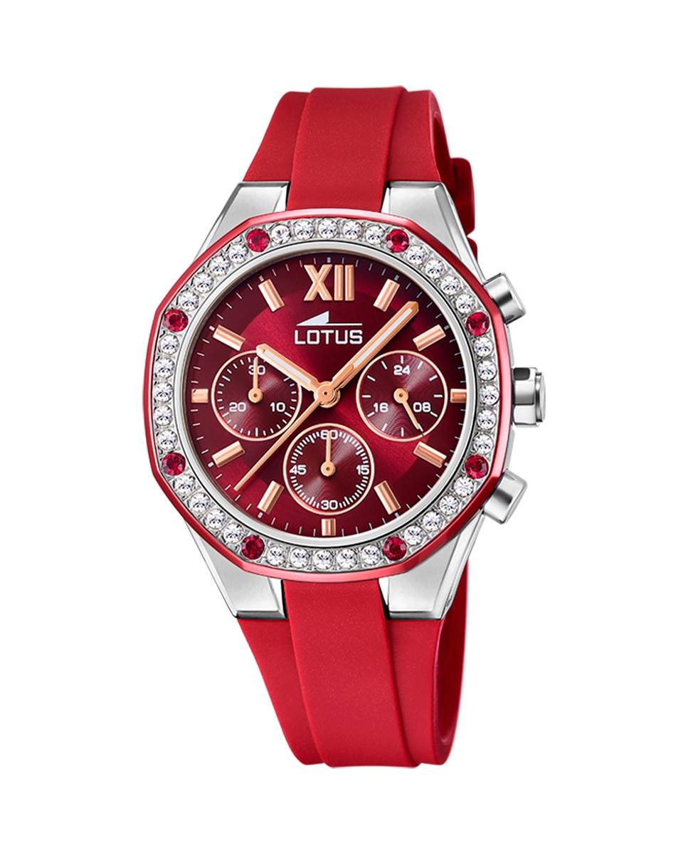 Женские часы 18875/3 Excellence в красной резине LOTUS, красный женские часы спутник л 800120