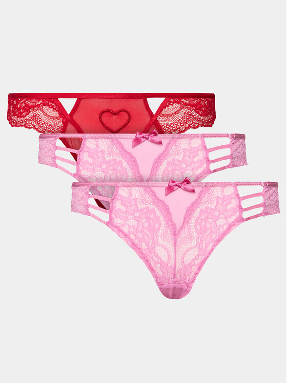 

Комплект из 3 бразильских женских трусов Hunkemöller, мультиколор