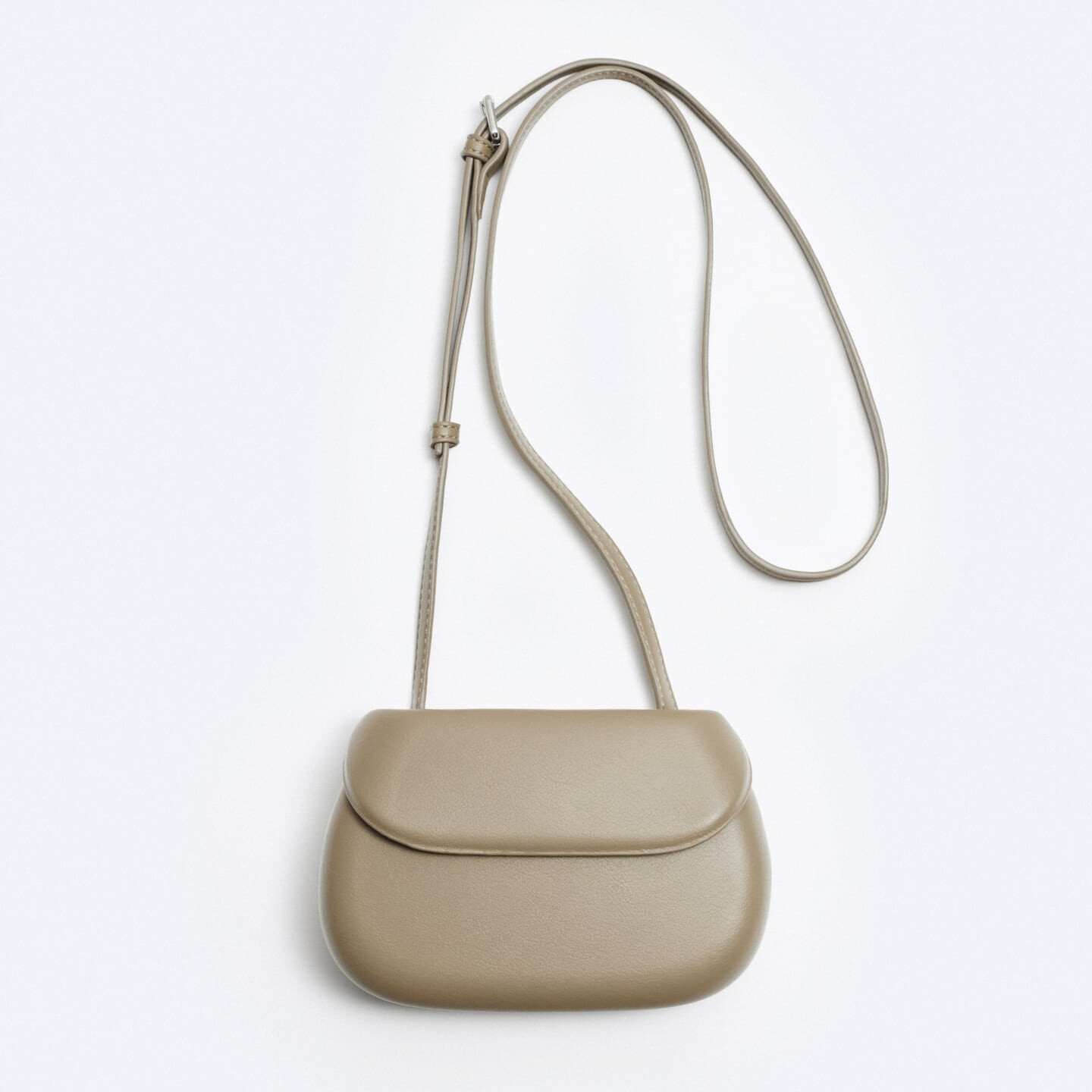 

Мужская сумка Zara Rigid Crossbody With Flap, песочный
